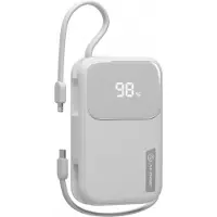 Alogic Tandem+ 20 000 mAh 30W USB-C &amp; Lightning Power Bank - Valkoinen