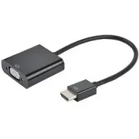 Prokord Videomuunnin 19 pin HDMI Type A Uros 15 pin HD D-Sub (HD-15) Naaras Musta