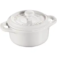 Staub pyöreä minipata, 0,2 l valkoinen