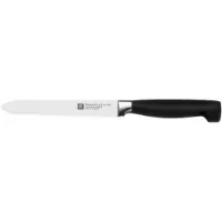 Zwilling Four star sahalaitainen yleisveitsi 13 cm Musta-ruostumaton teräs