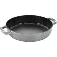 Staub Valurautapannu kahdella kahvalla 20 cm, grafiitinharmaa