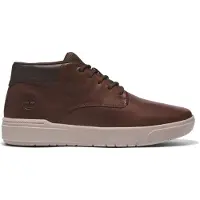 Timberland for man. TB0A5UVN2011 Seneca Bay brown lace-up mid-calf leather trainers (43), Flat, Laces, Casual