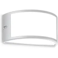 Ideal Lux Ulkoseinävalaisin Rex 1, himmennettävä, Alumiini/harmaa/sinkki, Alumiini,