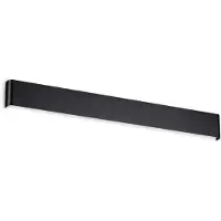 Ideal Lux Led seinävalaisin Delta, Musta, Olohuone/ruokailutila, Alumiini, Moderni,