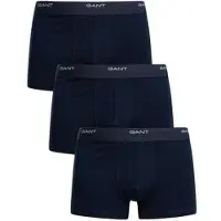 Gant 3-Pack Trunks - Navy - XXXL