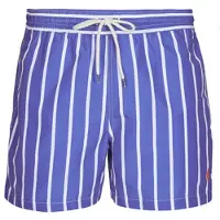 Ralph Lauren 4.5-Inch Traveler Slim Fit Swim Trunk - Blue - XS