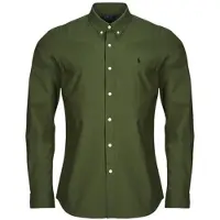 Ralph Lauren Slim Fit Stretch Poplin Shirt - Khaki green - S