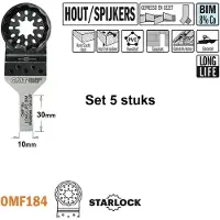 Cmt Upotussahanterä OMF184 Wood & Nails Long Life; BiM; 10 mm; 5 kpl.