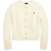Ralph Lauren Cable-Knit Wool-Cashmere Cardigan - Cream - M