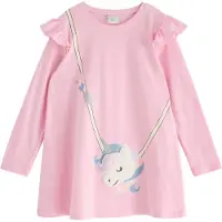 Lindex Top Long Unicorn Bag Detail - Pink - 98