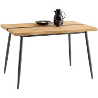 SoBuy ruokapöytä FWT110-N vintage ekologinen musta-valkoinen 120x78 cm