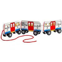 Bigjigs Wooden London Pull Bus