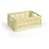 HAY Colour Crate Medium säilytyslaatikko, light yellow