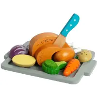Bigjigs Wooden Roast Dinner Playset 12pcs.