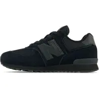 New Balance unisex for kids. GC574V1 Trainers 574 black (37 W), Flat, Laces, Casual, children's fashion