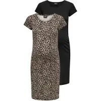 ONLY Maternity Mekko 'OLMLovely' beige / kameli / ecru / musta