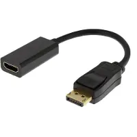 Deltaco DisplayPort - HDMI-sovitin, 4K 60Hz, 0,2m