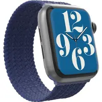 GEAR4 Apple Watch 38/40/41mm Ranneke Braided Watch Band Large Navy Blue