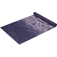 Gaiam Purple Lattice Yoga Mat 4Mm Classic Printed - Purple - ONE SIZE