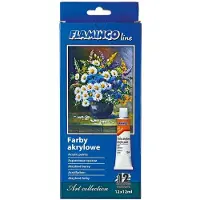 Titanum Akrylfärger i tub, 12 färger, 12 ml