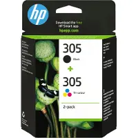HP NO305 Kolmiväri &, musta väripatruuna 2-pack
