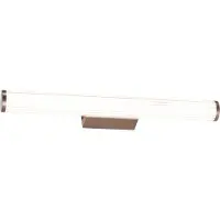 QAZQA Retro-seinävalaisin pronssi 60,4 cm sis. LED IP44 - Coco