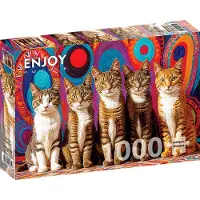 Enjoy Puzzle ENJOY Five Cats 1000p palapeli