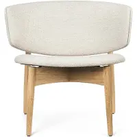 Ferm Living Herman Lepotuoli Boucle - Oak/Off-white