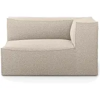 Ferm Living , Catena Sofa Armrest Right L401 - Wool Boucle - Natural