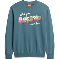 Superdry Travel Postcard Graphic Collegepaita