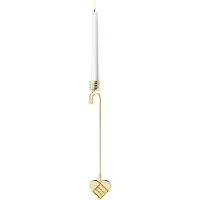Georg Jensen - Joulu 2025 Kynttilänpidike joulukuuseen Sydän 18 cm Kulta