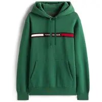 Tommy Hilfiger Hilfiger Chest Insert Hoody - Green - S
