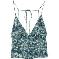 Pull&Bear Toppi sinivihreä / kyyhkynsininen / valkoinen
