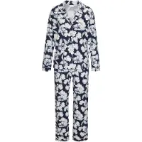 LASCANA Pyjama laivastonsininen / pastellinvihreä / valkoinen