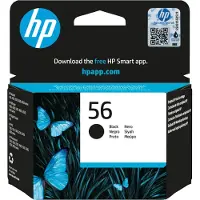 HP 56 - Musta - Alkuperäinen - Mustekasetti - Deskjet 450, 55XX; Officejet 6110; Photosmart 7150, 7350, 7550; psc 21XX, 2210 - musteisiin