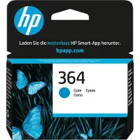 HP 364 Syaani Ink Cartr. W/vivera Ink