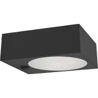 Eglo Darfano 6,5W LED 4000K 934lm musta aurinkokennoseinävalaisin tunnistimella