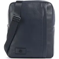 Piquadro Russel Crossbody-laukku Nahka 27 cm Sininen