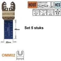 Cmt Upotussahanterä OMM02-X5; 22 mm; 5 kpl.