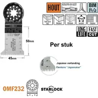 Cmt Upotussahanterä OMF232 Long Life; BiM; 45 mm; 1 kpl.
