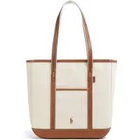 Ralph Lauren Ostoskassi ecru / konjakki