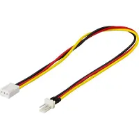Deltaco – Jatkokaapeli 3-napaisille tuulettimille, 30cm (SSI-37)