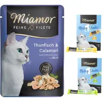 Miamor 24x100g Fine Filets in Jelly tonnikala & mustekala Kissanruoka