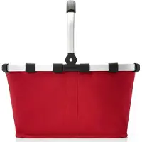 Reisenthel carrybag red, Punainen, Alumiini, Polyesteri, Kumi, Ostoskori, Yksivärinen, 22 L, 480 mm