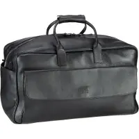 Buckle & Seam Canary Viikonloppukassi Nahka 48 cm Musta