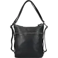 Greenburry Soft Washed Olkalaukku Nahka 29.5 cm Musta