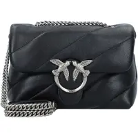 Pinko Love Puff Crossbody-laukku Nahka 21 cm Harmaa