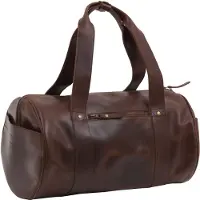 Buckle & Seam Franz Viikonloppukassi Nahka 23 cm Ruskea