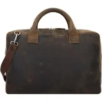 Plevier Retro Adler Asiakirjasalkku Nahka 42 cm Kannettavan tietokoneen taskun syvyys Ruskea