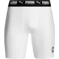 Puma Urheilualushousut 'Hoops Team' musta / valkoinen